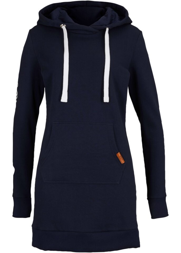 

Длинная толстовка с капюшоном John Baner Jeanswear, синий