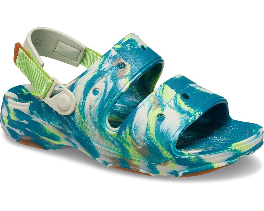 

Сандалии Crocs Classic All-Terrain Sandal, цвет Limeade/Multi Marbled