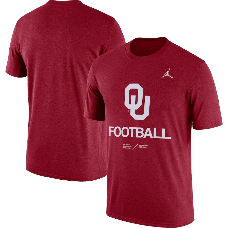 

Футболка с коротким рукавом Jordan Brand Oklahoma Sooners