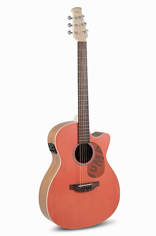 Акустическая гитара Ovation Applause Jump 6-String Acoustic/Electric Guitar - Peach акустическая гитара 6 струнная davinci df 50c rd красная