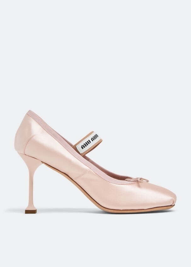 

Туфли Miu Miu Satin, розовый