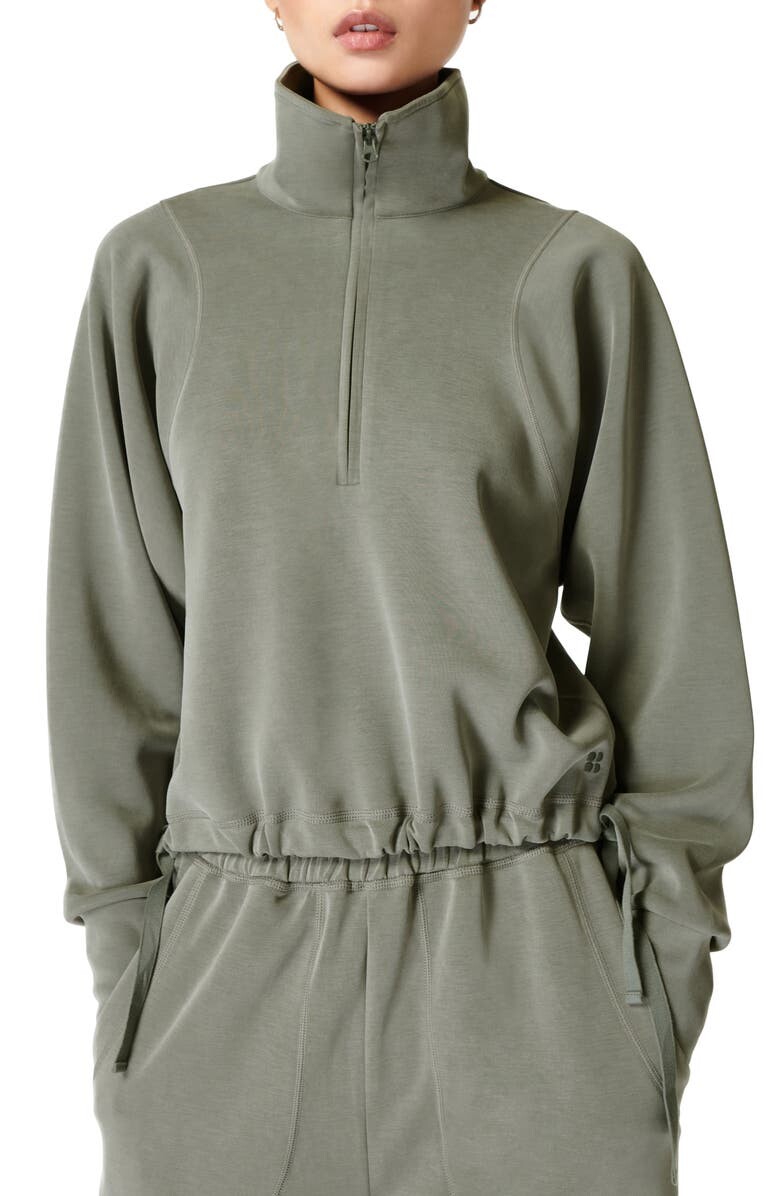 

Укороченная толстовка Sandwash с молнией до половины SWEATY BETTY
