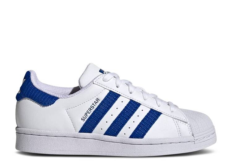 

Кроссовки Adidas SUPERSTAR J 'WHITE ROYAL BLUE', белый