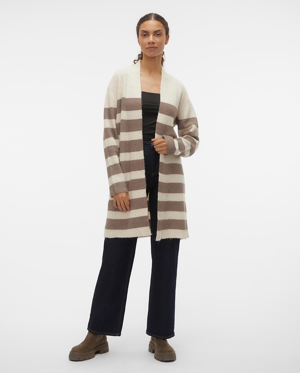 

Женский длинный полосатый кардиган Vero Moda