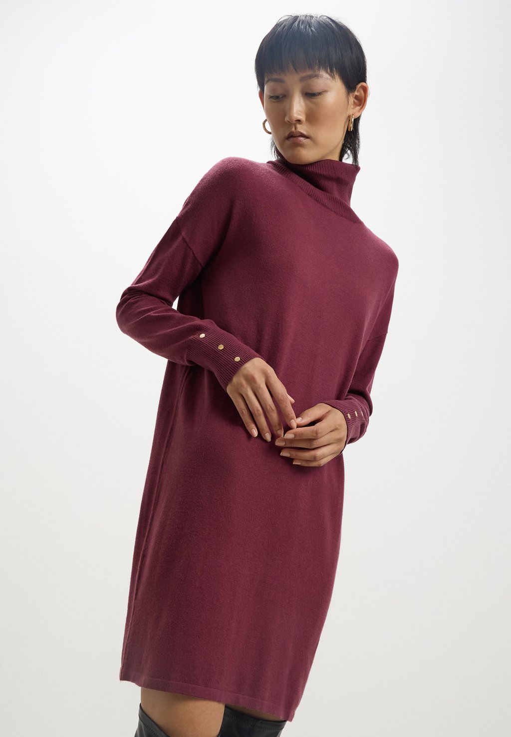 Трикотажное платье С водолазкой Calliope, красный трикотажное платье с водолазкой calliope черный
