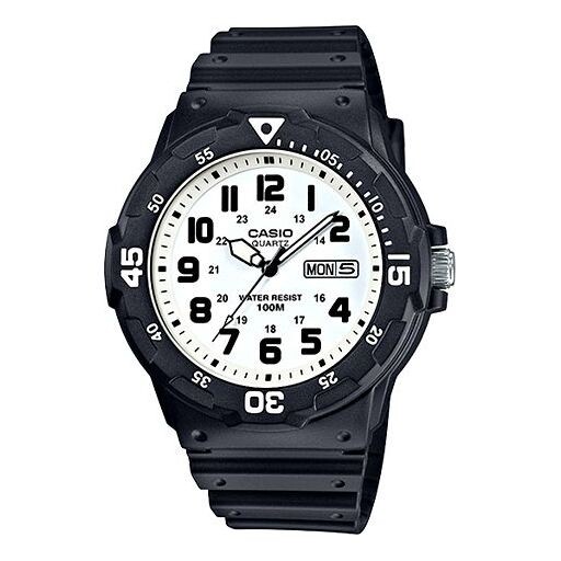 Часы CASIO Waterproof Sports Quartz Shockproof Mens White Analog, белый