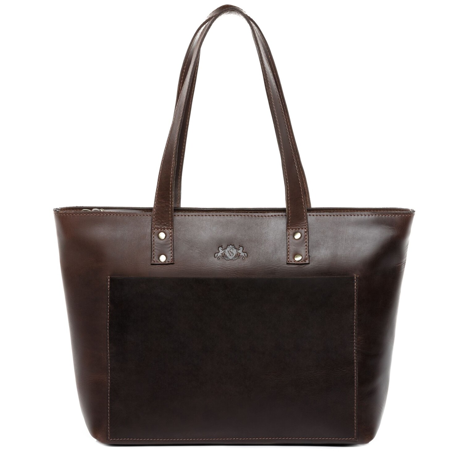 

Сумка SID & VAIN Leder Leder Umhängetasche Damen PIPER, коричневый