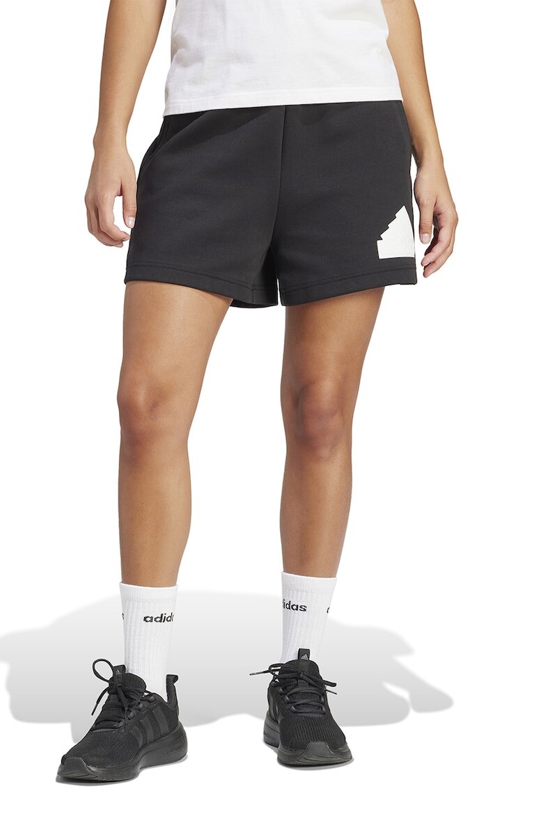

Шорты с логотипом и эластичной резинкой на талии Adidas Sportswear, черный
