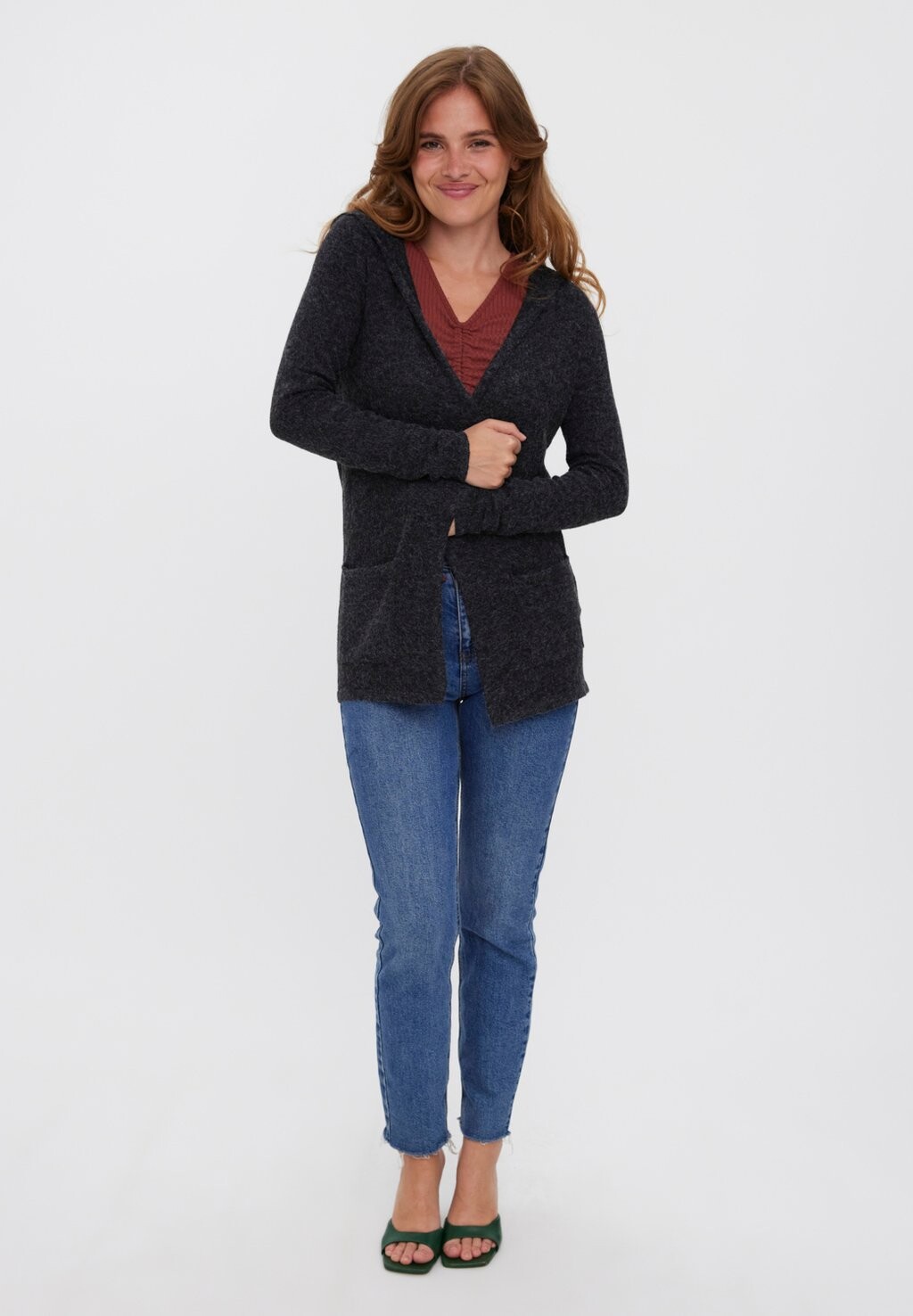 

Кардиган Vero Moda, черный меланж