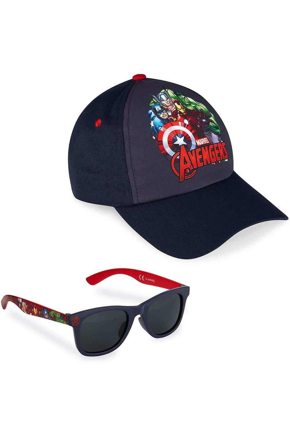 цена Кепка Мстителей и солнцезащитные очки Marvel, синий