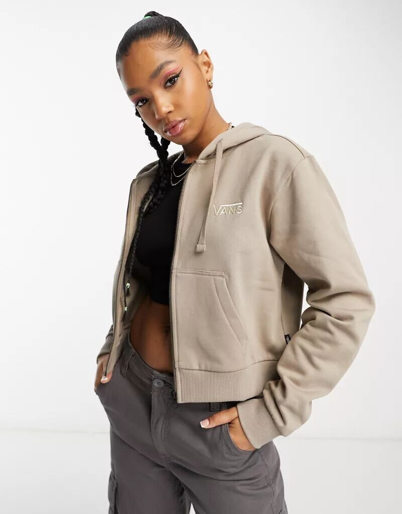 

Бежевая худи с логотипом Vans Drop V — эксклюзивно для ASOS