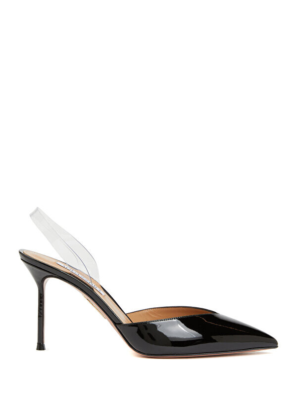 

Черные лакированные туфли на каблуке v plexi Aquazzura