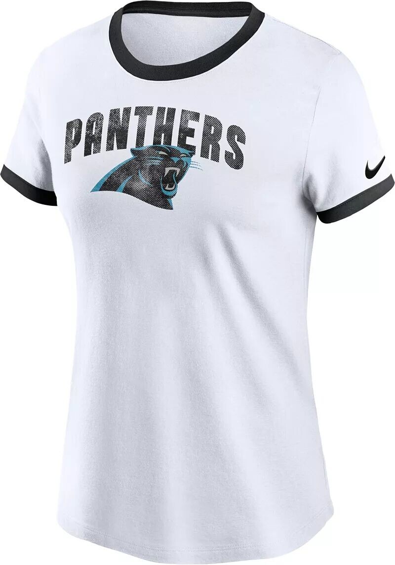 

Женская белая футболка Nike Carolina Panthers Rewind Team