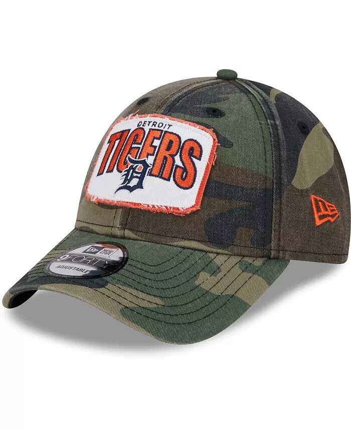 

Мужская камуфляжная регулируемая кепка Detroit Tigers Gameday 9Forty New Era, зеленый