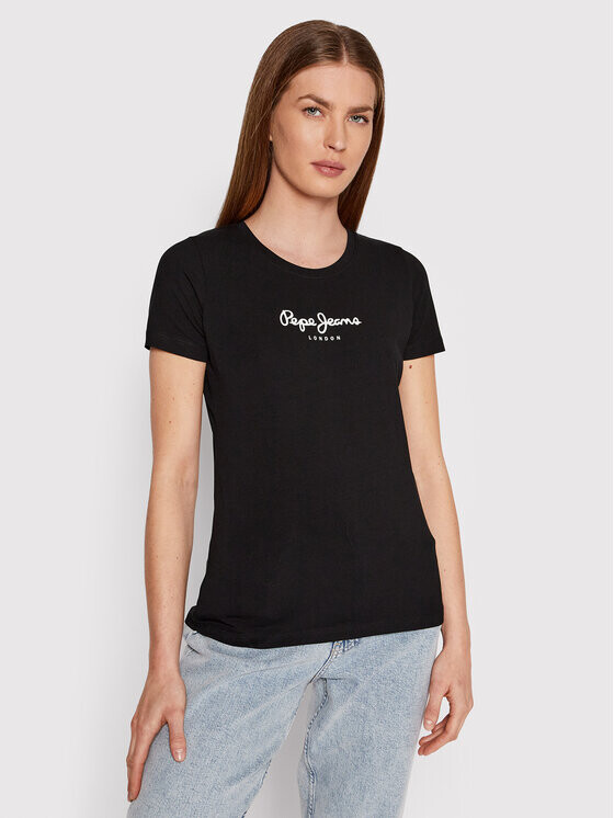 

Футболка узкого кроя Pepe Jeans, черный