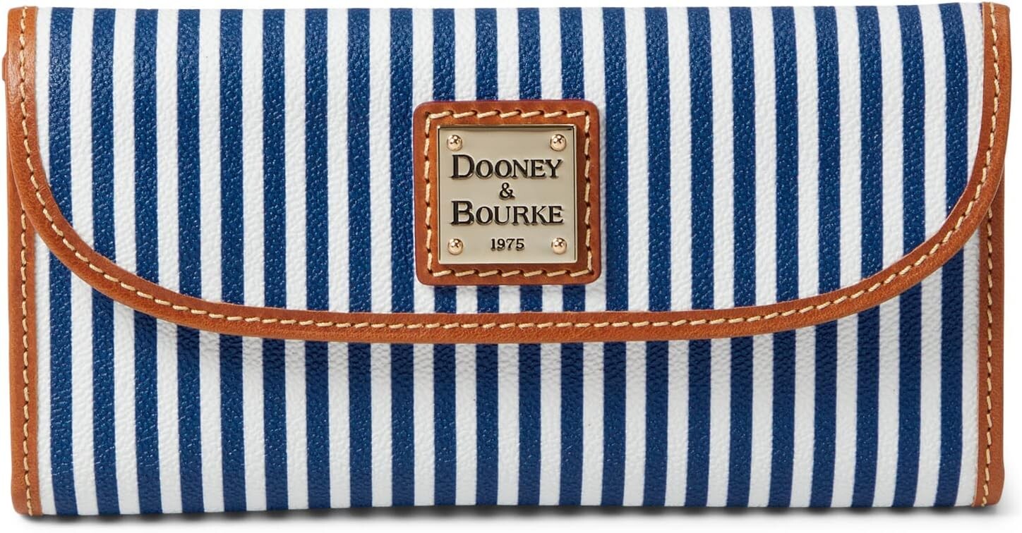 

Кошелек Stripe Continental Clutch Dooney & Bourke, темно-синий