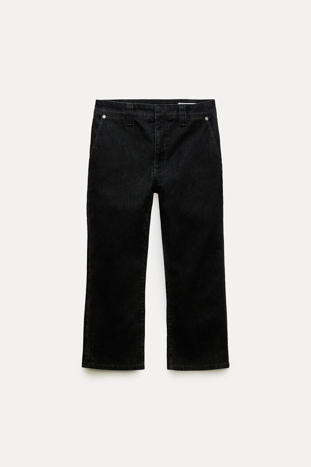 

Брюки-капри с флокированием ZARA, черный