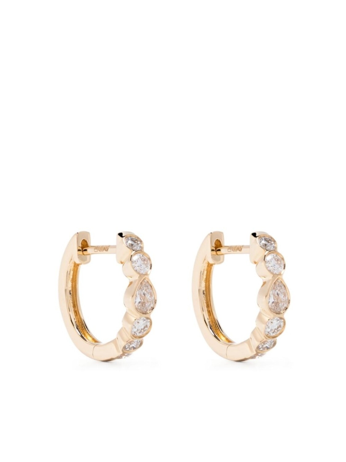 

Серьги Beverly из желтого золота с бриллиантами Anita Ko, золотой