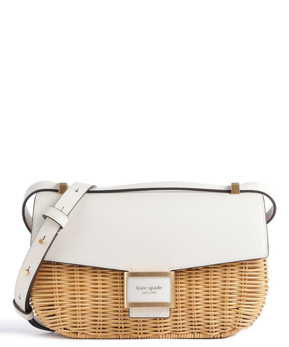 

Сумка через плечо Katy Wicker из рафии, зерненой кожи Kate Spade New York, бежевый