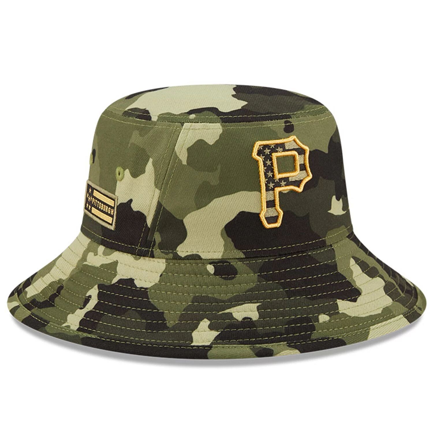 

Мужская панама с камуфляжным принтом New Era Pittsburgh Pirates ко Дню Вооруженных Сил 2022