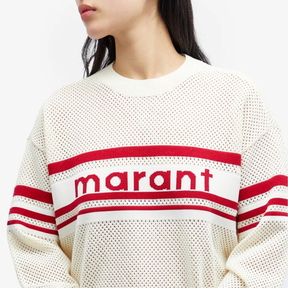 Isabel Marant Étoile Трикотаж с логотипом Arwen, экрю