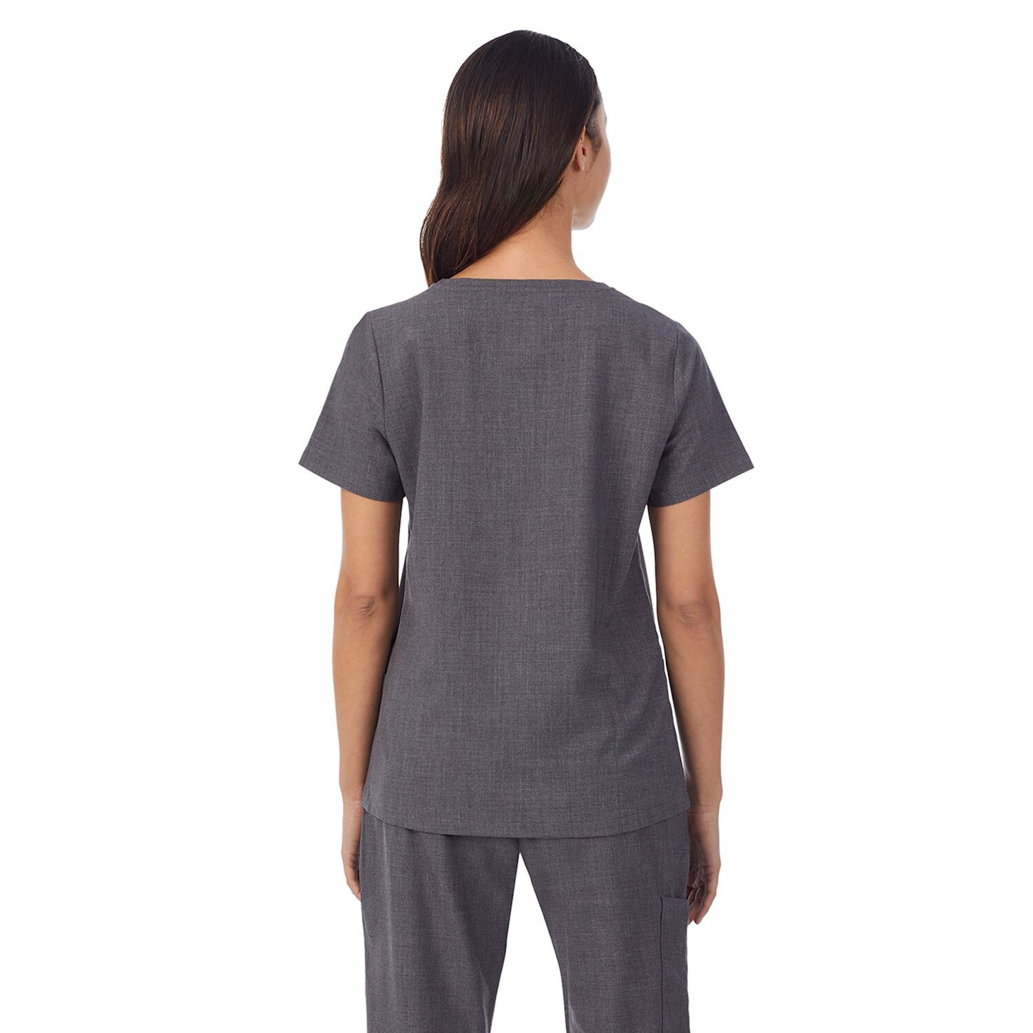 

Топ Petite Cuddl Duds Scrubs с V-образным вырезом и 3 карманами Cuddl Duds, черный