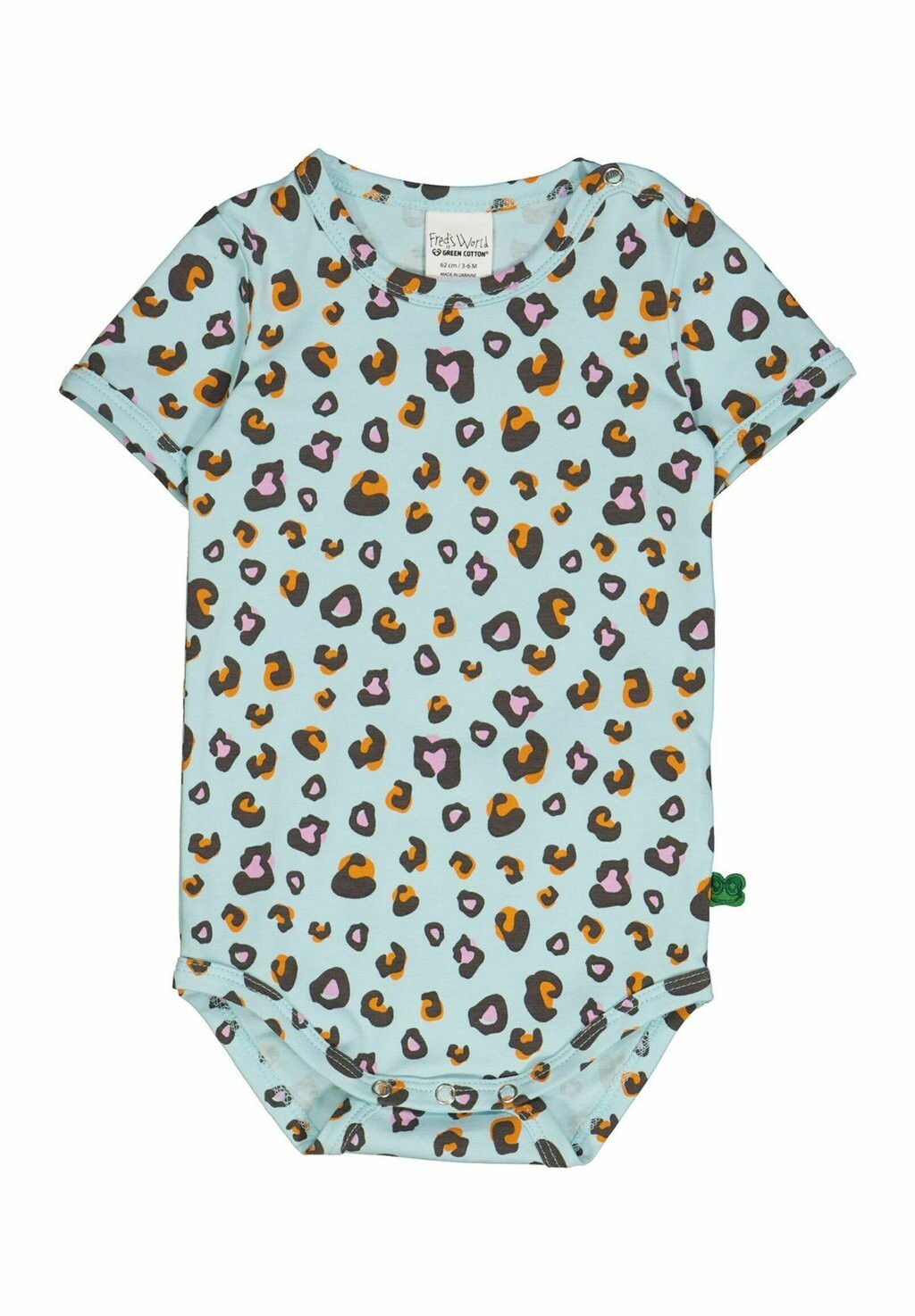 

Боди KURZARM Fred's World by Green Cotton, цвет aqua tangerine pastel