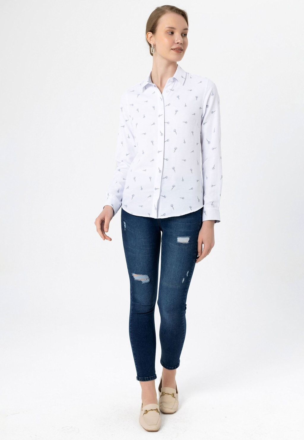 

Блузка-рубашка CLASSIC BLOUSE dandalo, цвет white blue