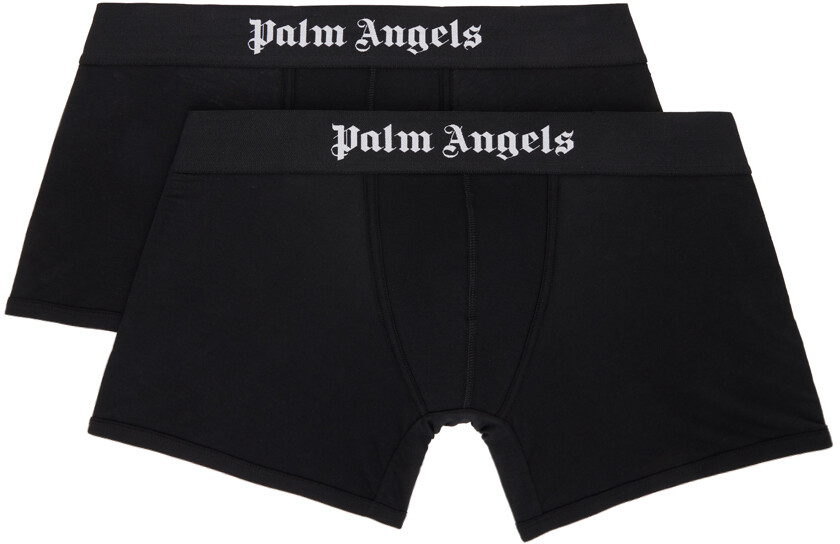 

Комплект из двух черных боксеров Palm Angels