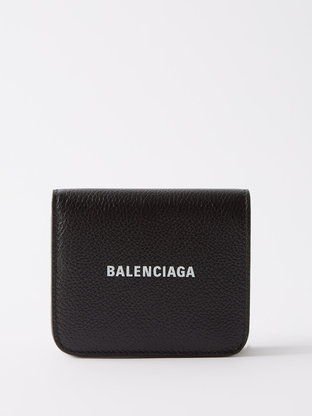 

Картхолдер cash из зерненой кожи Balenciaga, черный