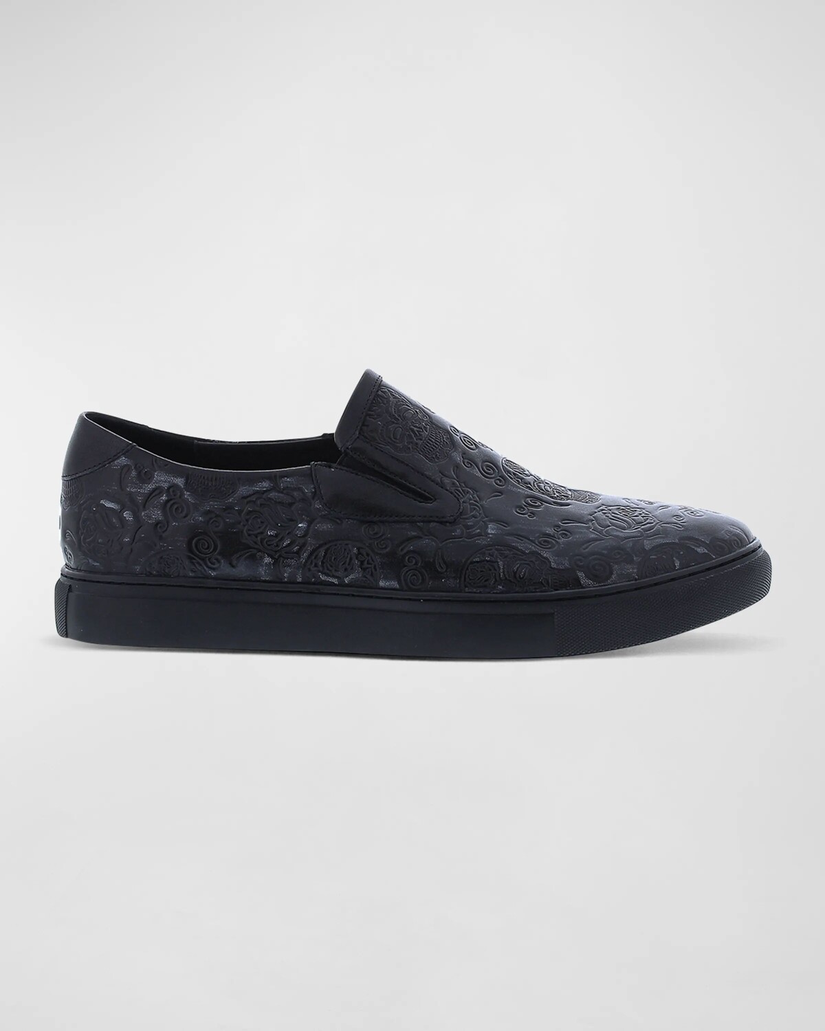 

Мужские низкие кеды Nori с тиснением черепа Robert Graham, цвет Black
