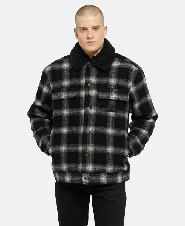 

Шерстяная куртка Calvin Klein Jeans, черный