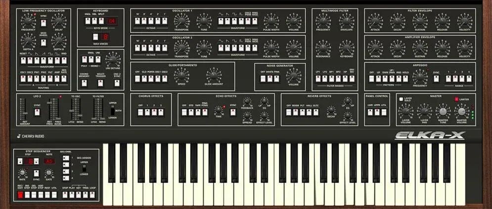 

Программный инструмент синтезатора Cherry Audio Elka-X