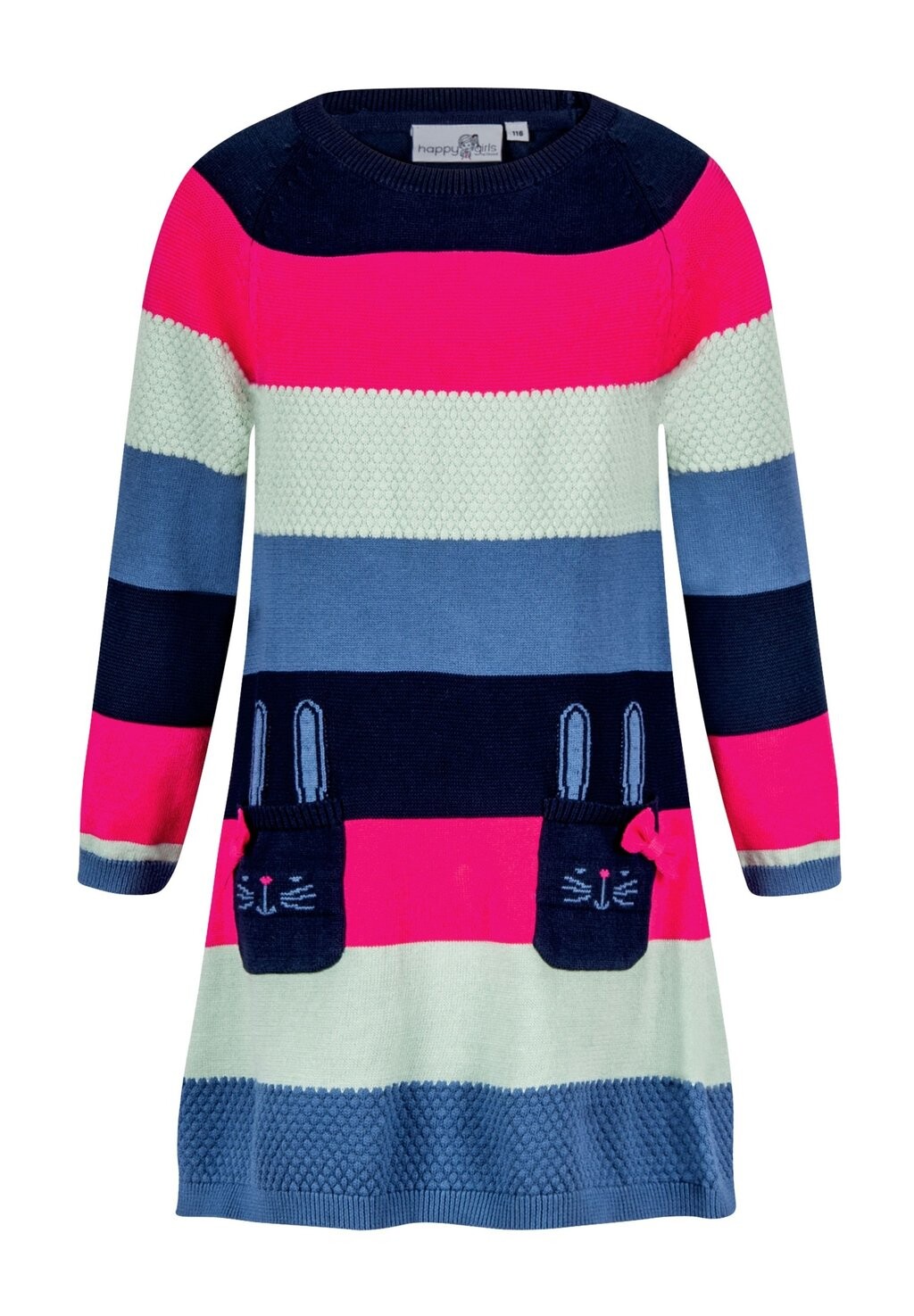 

Трикотажное платье Mit Hasentaschen happy girls, цвет navy