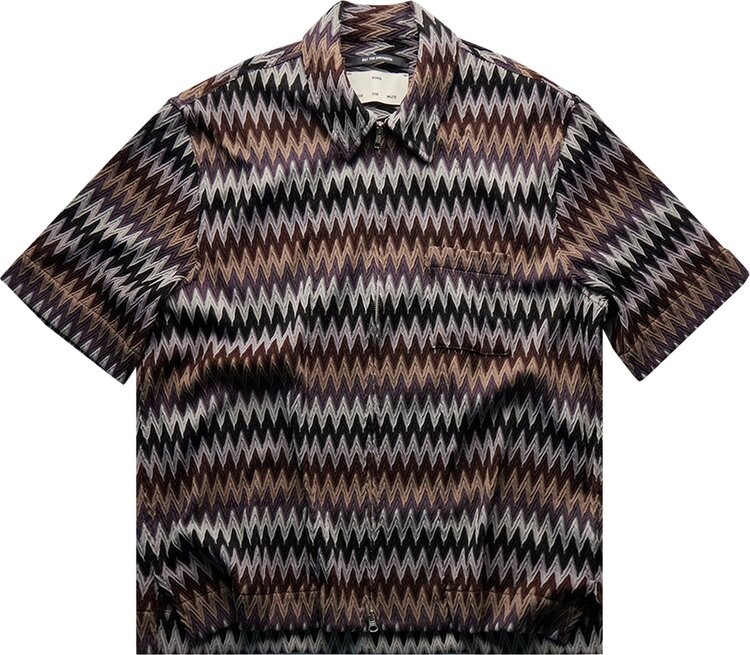 

Рубашка Song for the Mute Zip Up Box 'Brown', коричневый