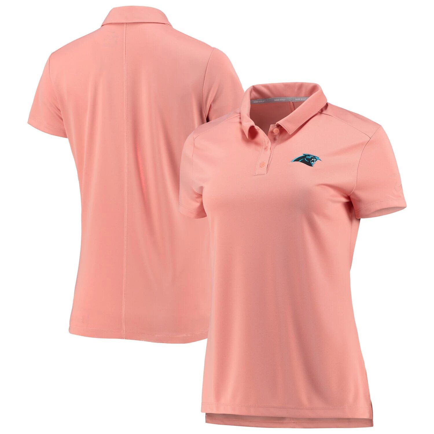 

Женская футболка-поло для гольфа Nike Pink Carolina Panthers Performance Nike