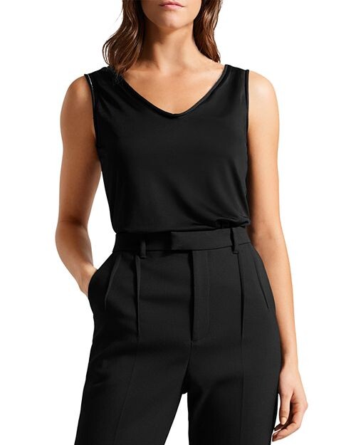 

Майка Shavon с V-образным вырезом Ted Baker, цвет Black