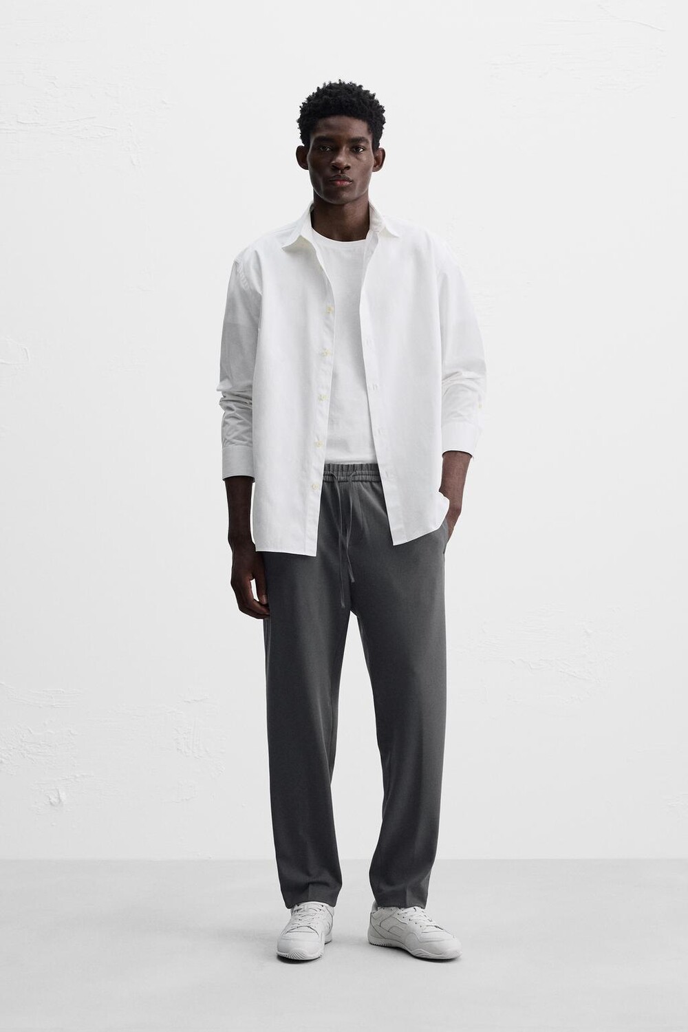 

Комфортные брюки для спортивных джоггеров ZARA, серый
