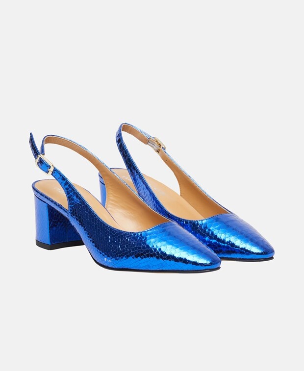 

Туфли-лодочки с пяткой на пятке Marcos Nalini, цвет Royal Blue
