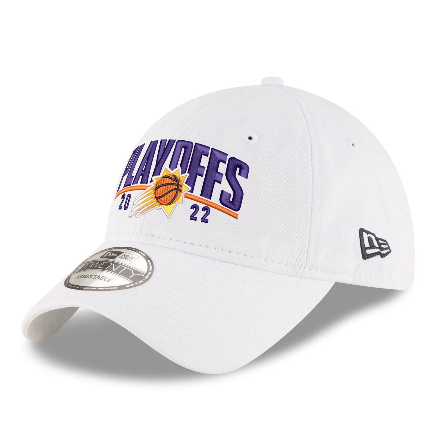 

Мужская регулируемая кепка New Era White Phoenix Suns 2022 NBA Playoffs Arch 9TWENTY