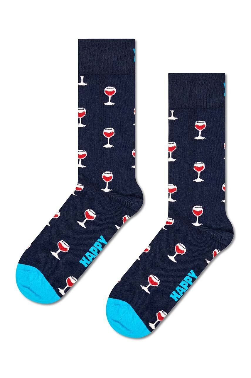 

Носки Happy Socks calzini Glass Of Wine Sock, темно-синий
