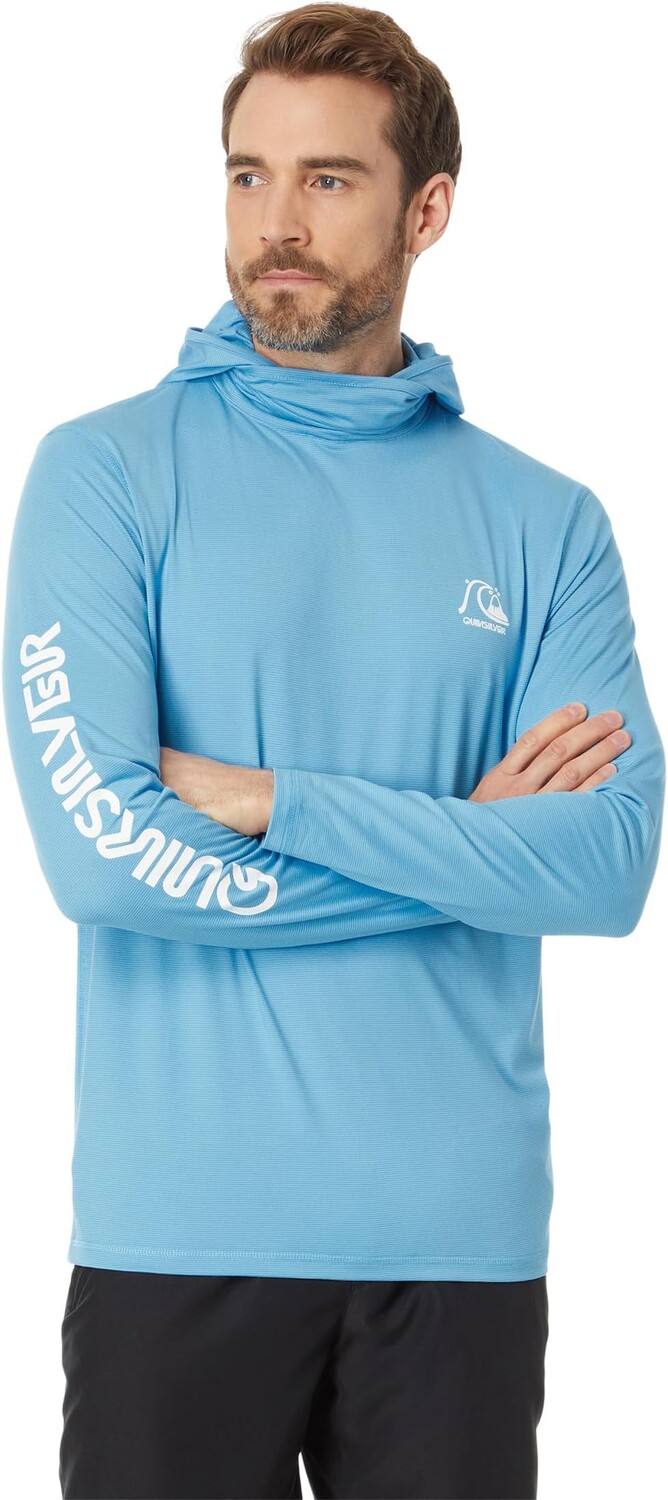 

Рашгард Heritage с капюшоном и длинными рукавами Quiksilver, цвет Azure Blue