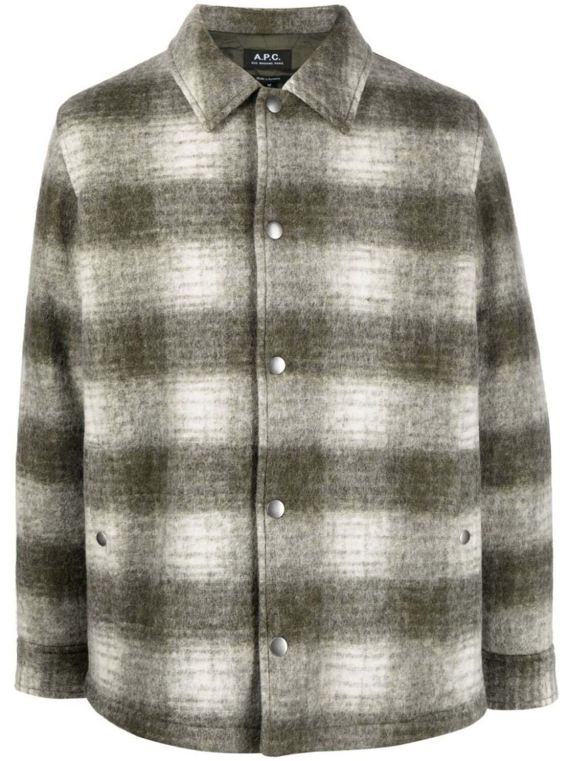 

A.P.C. Alan check-pattern overshirt, зеленый