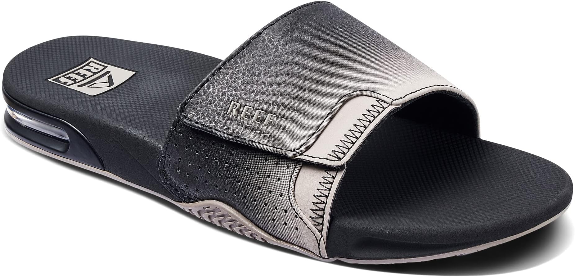 

Сандалии на плоской подошве Fanning Slide Reef, цвет Black/Taupe Fade