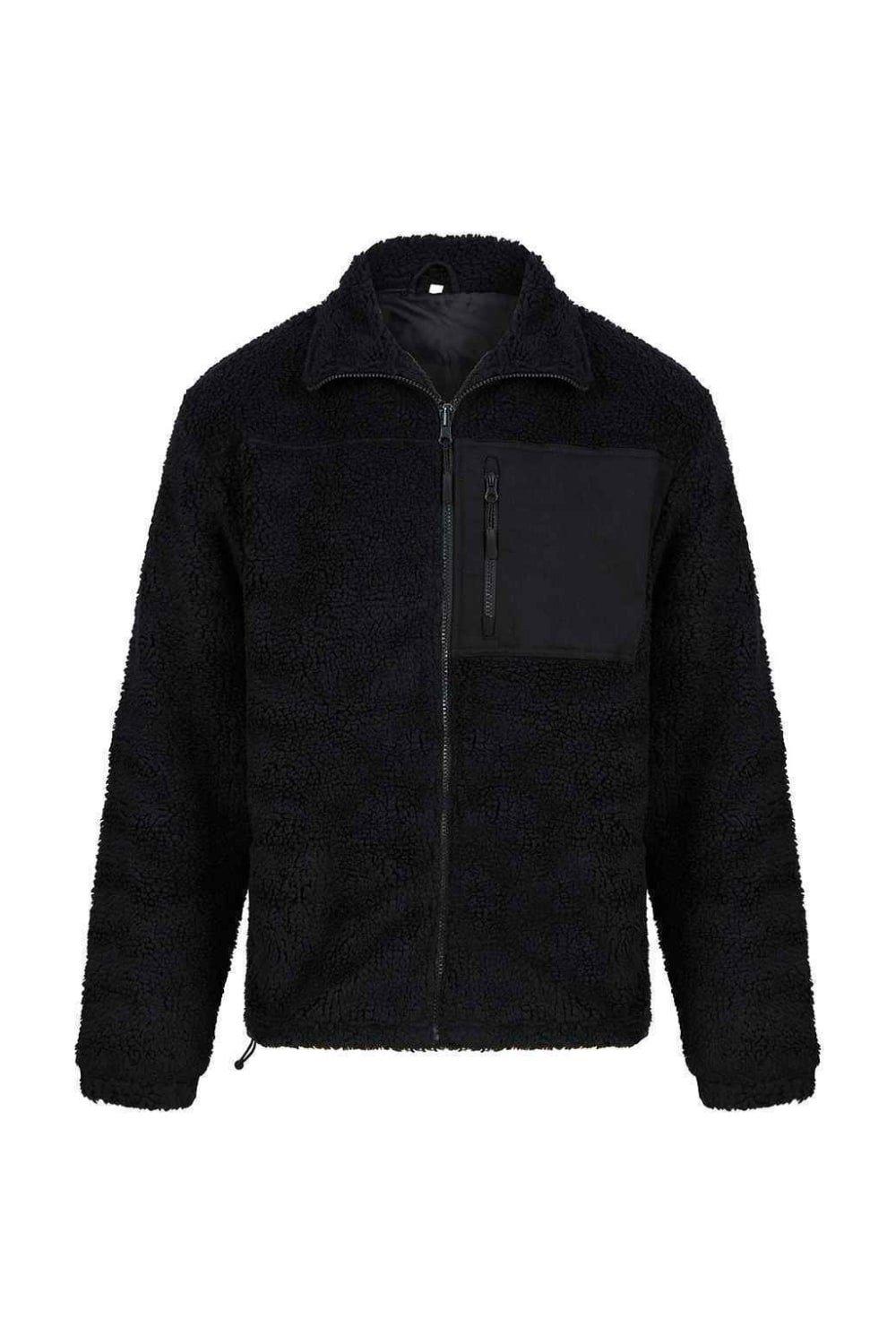 Куртка из переработанного флиса Sherpa Front Row, черный