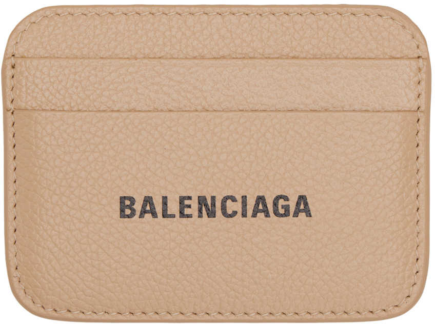 Бежевая визитница для банкнот, теплая Balenciaga 38267