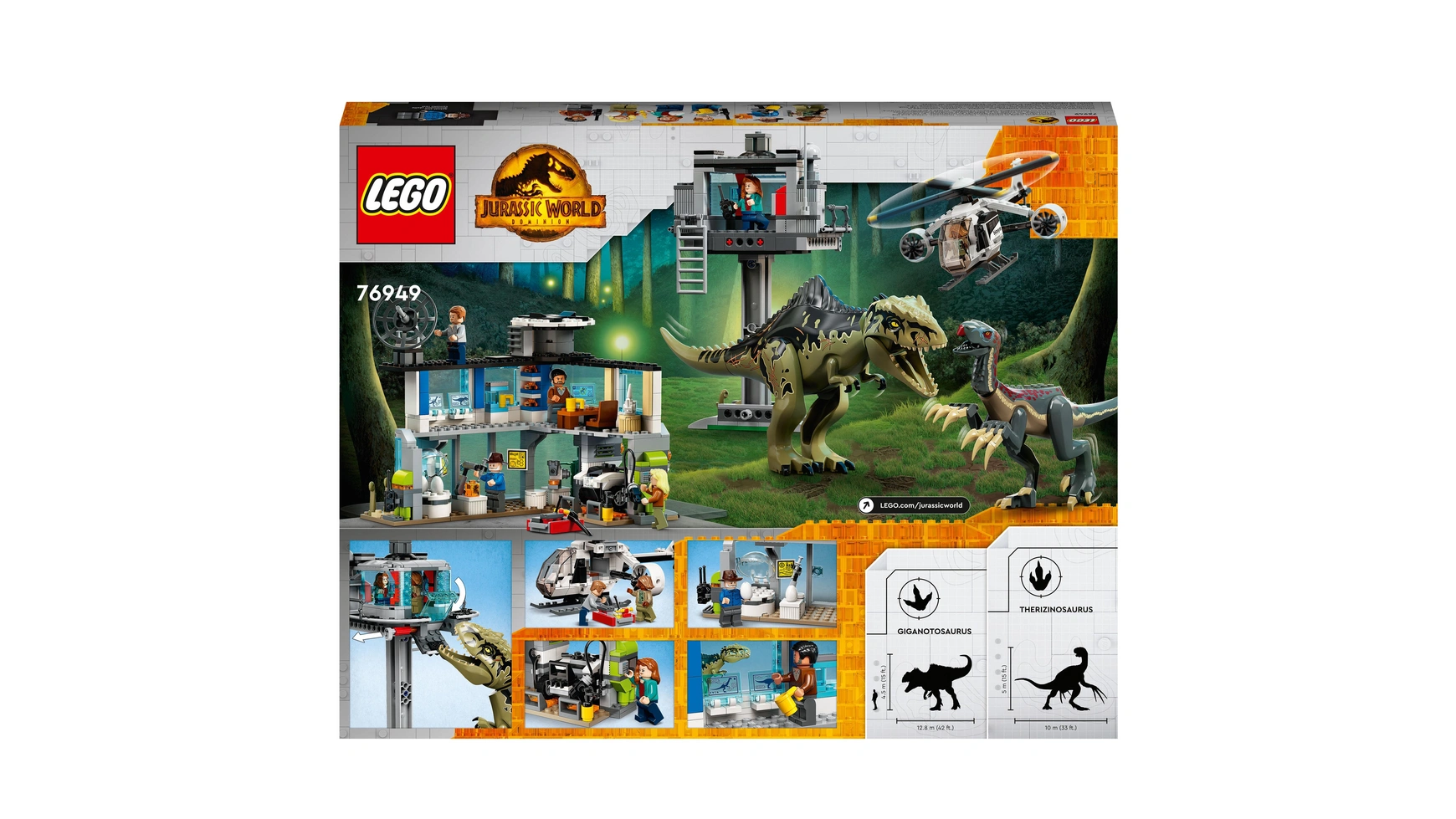 Lego Jurassic World Атака гиганотозавра и теризинозавра – купить из-за  границы через сервис «CDEK.Shopping»