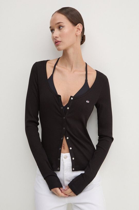 

Лонгслив Tommy Jeans, черный