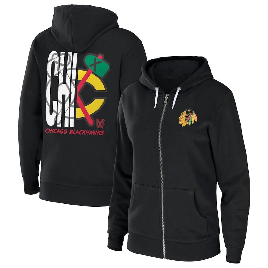 

Толстовка на молнии WEAR by Erin Andrews Chicago Blackhawks, черный
