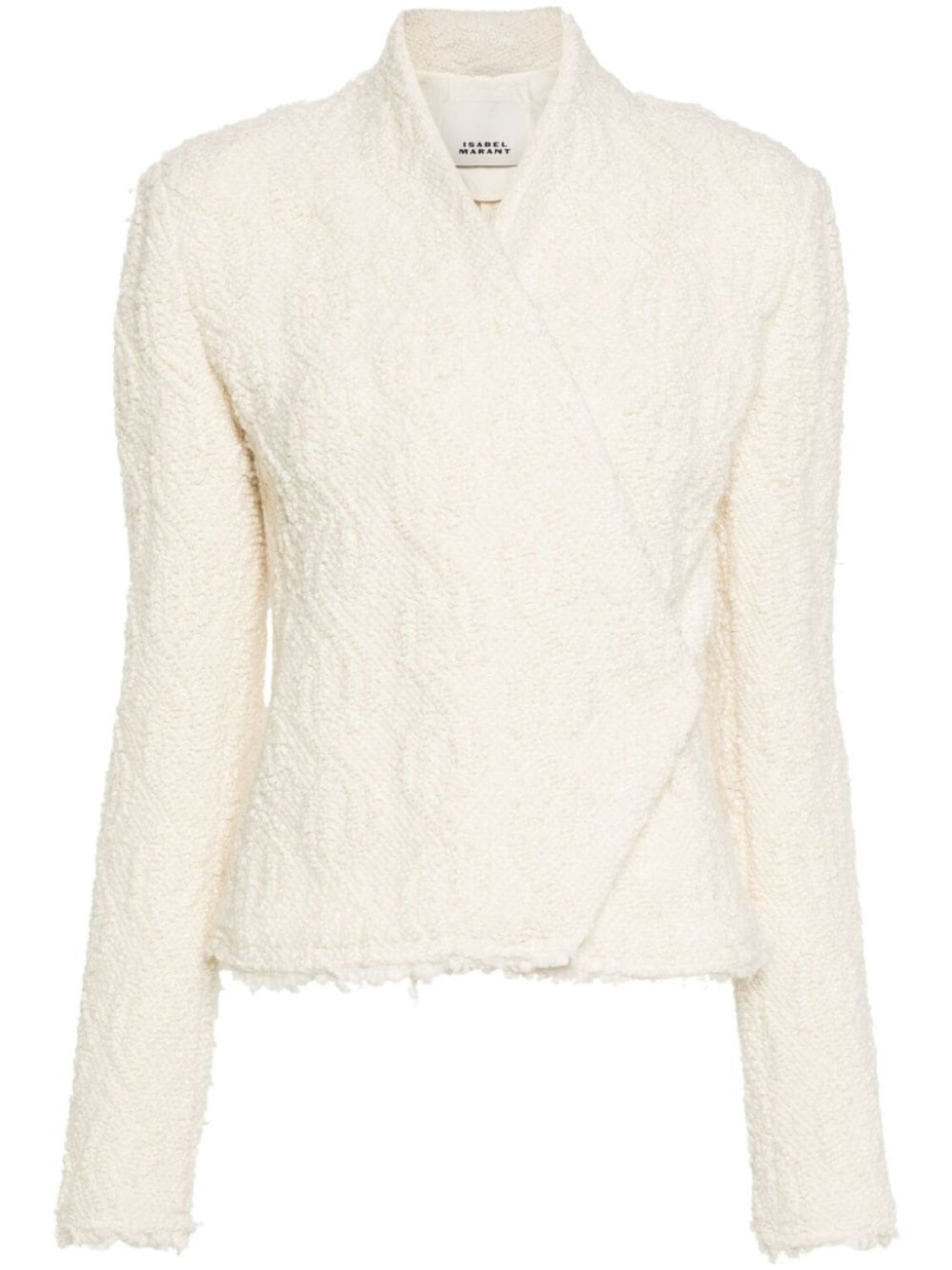 

ISABEL MARANT жакет Loyana из ткани букле, нейтральный цвет